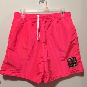 vintage neon pink shorts